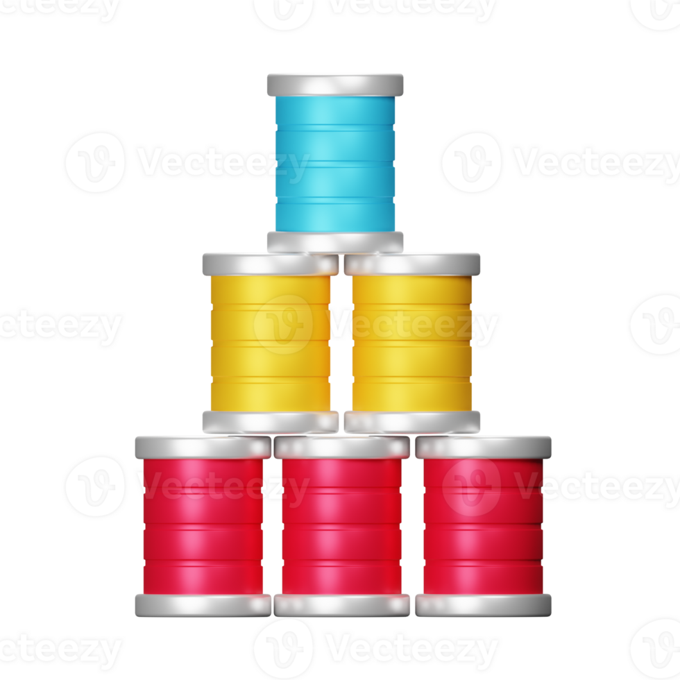 3D Stack of Can  Icon png