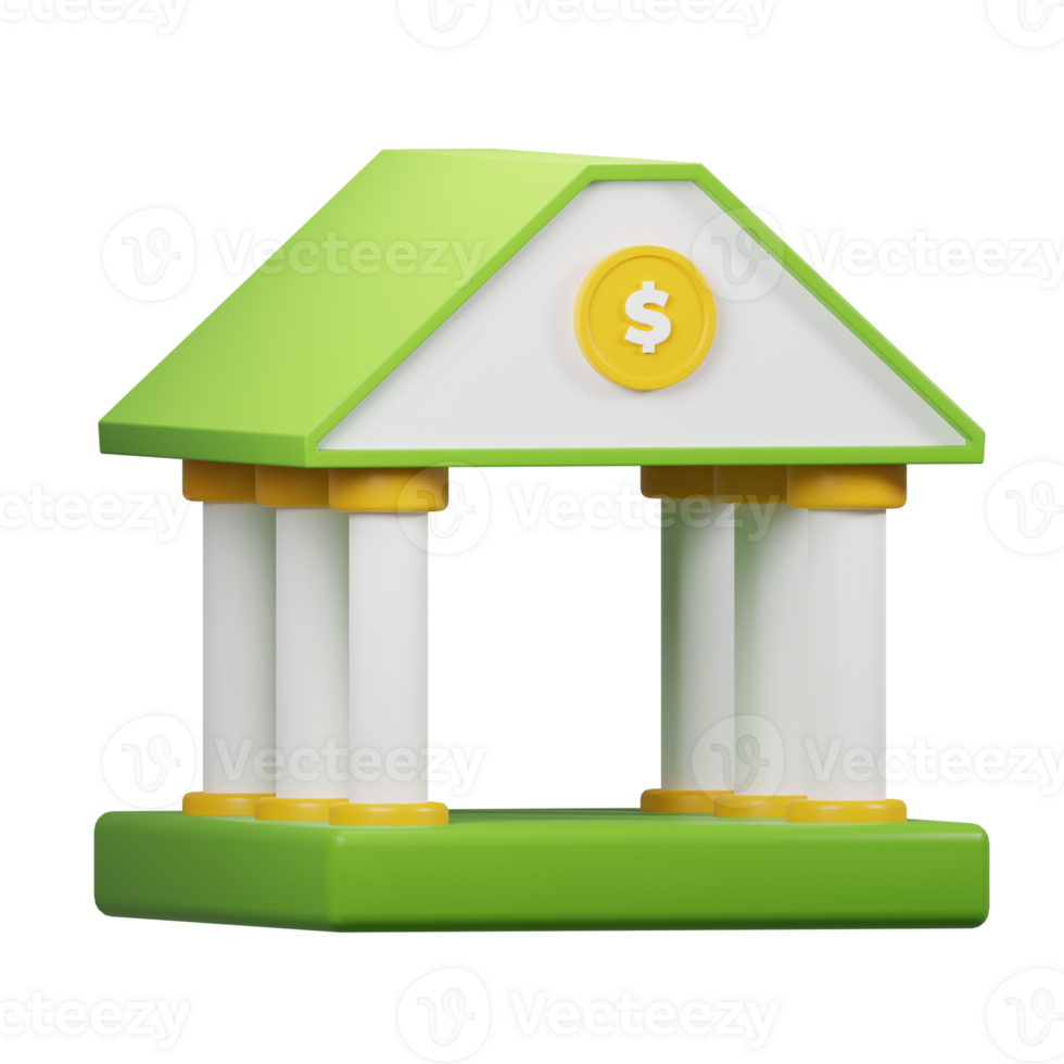 3D Bank Icon png