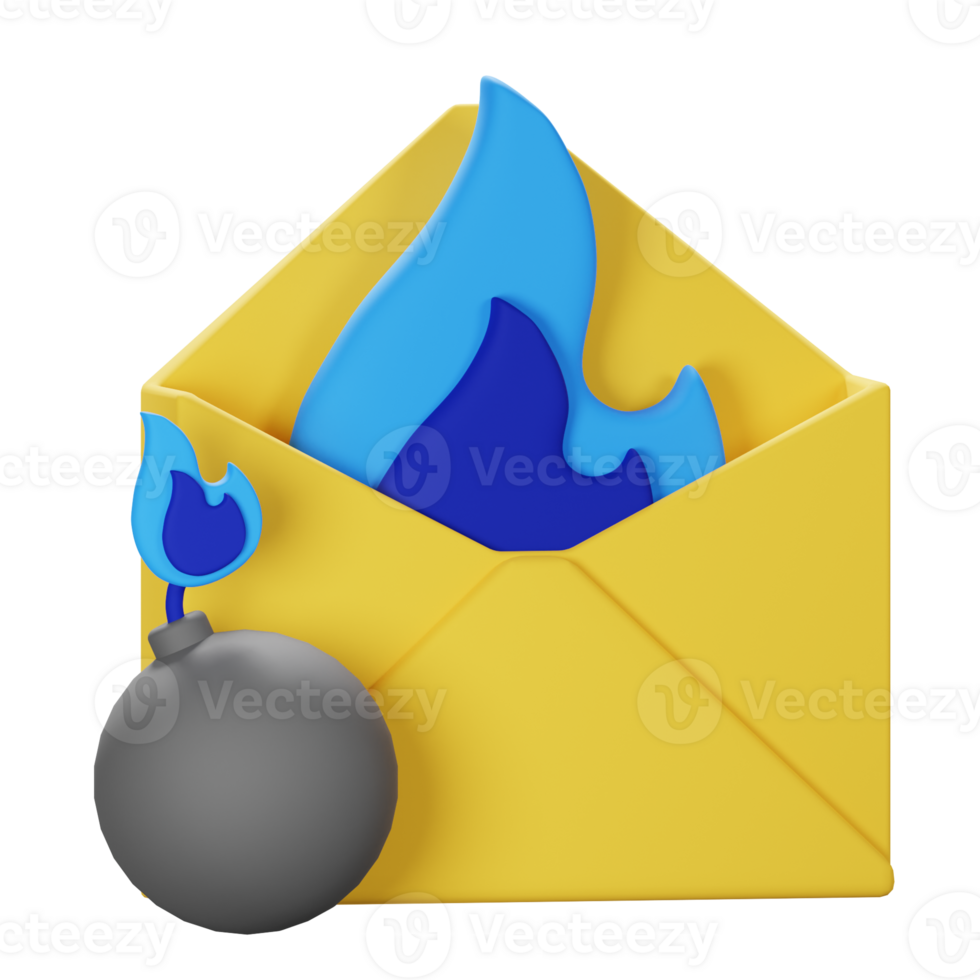 3D Bomb Mail Icon png