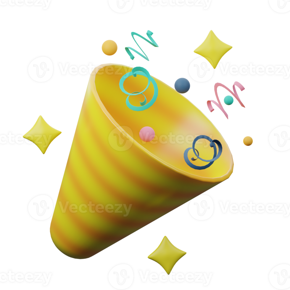 3D Confetti Icon png