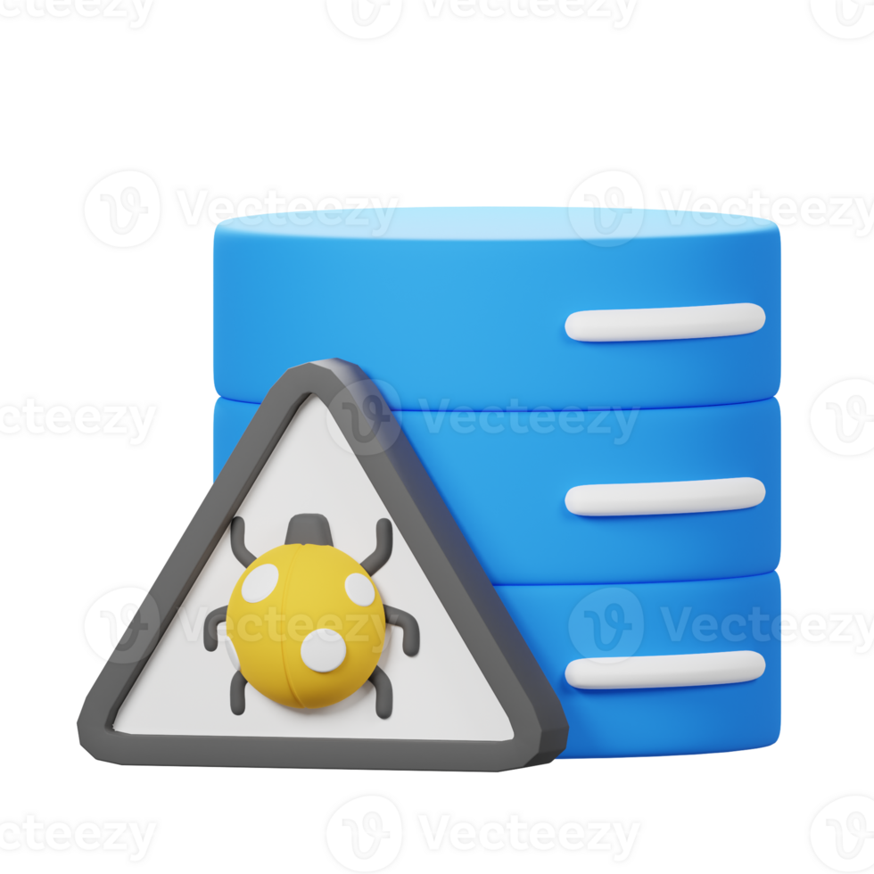 3D Database Virus Icon png