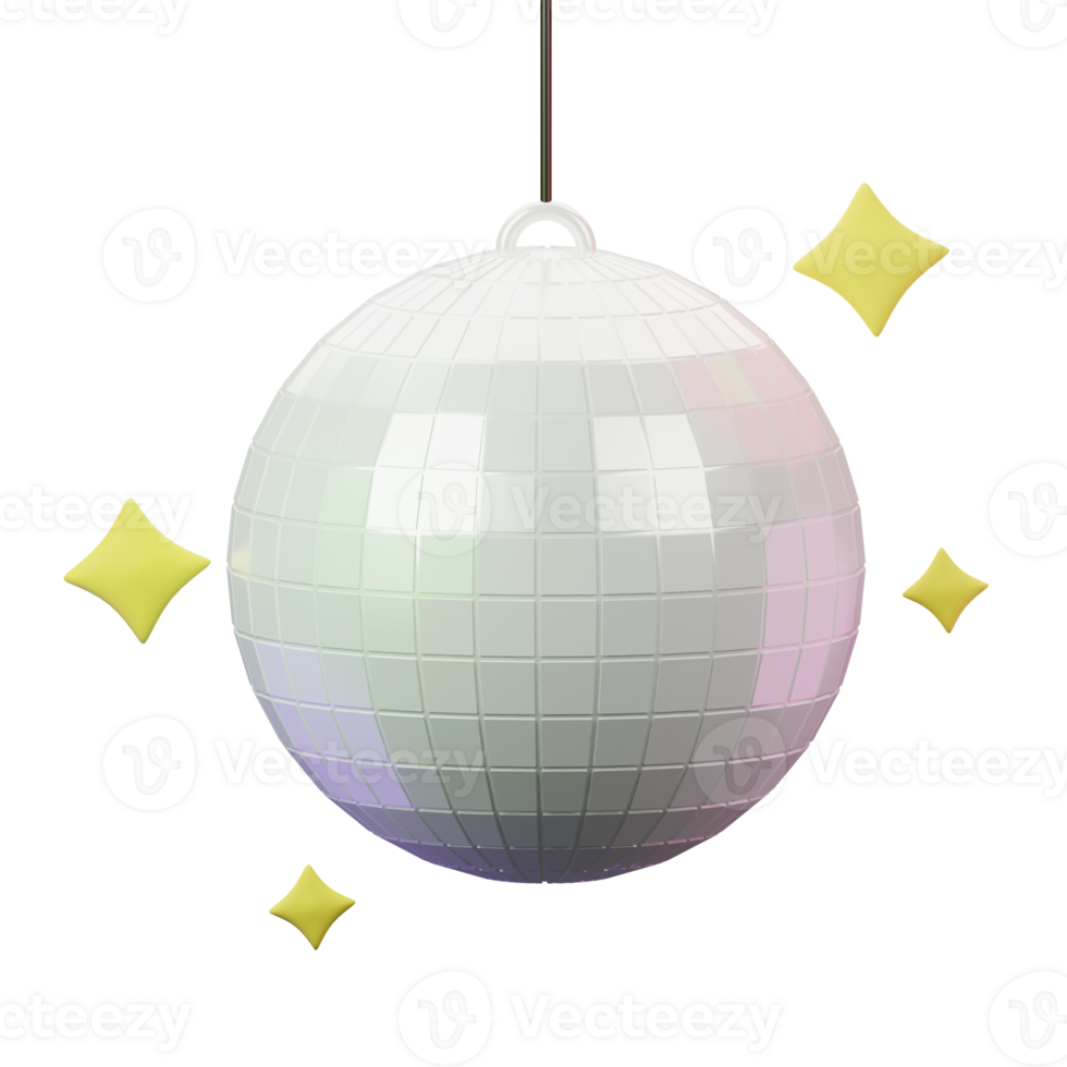 3d disko boll ikon png