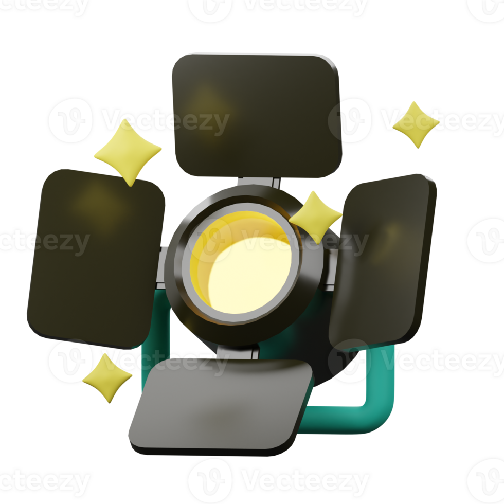 3D Spotlight Lamp Icon png
