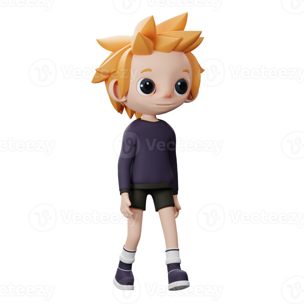 3D Walking Pose Icon png