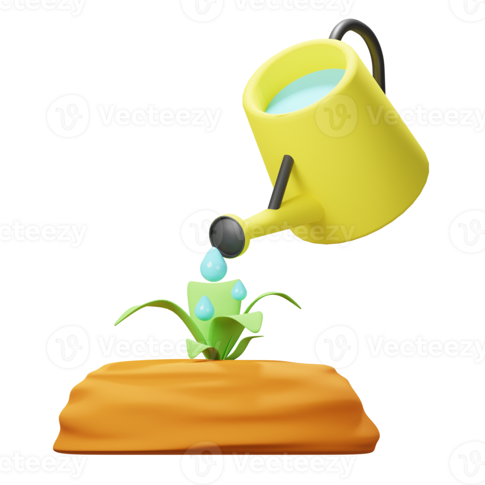 3D Watering Can Icon png