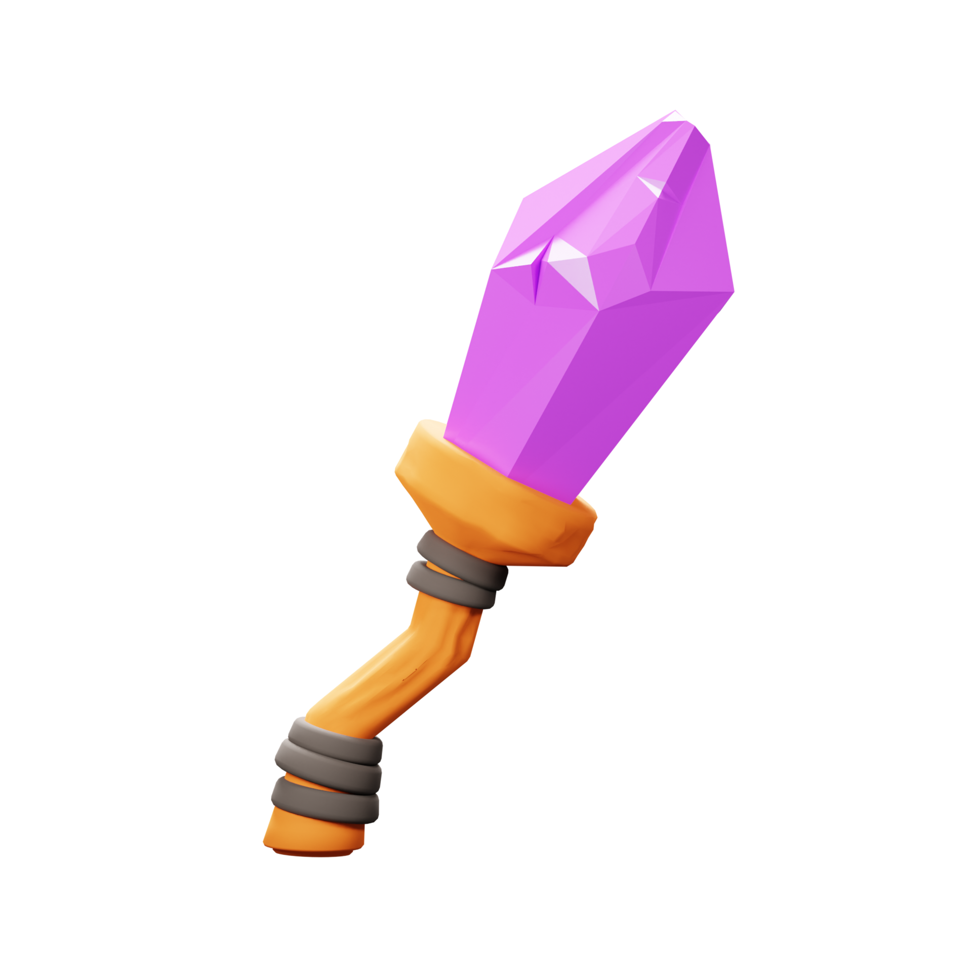 3D Wizard Stick Icon 23492744 PNG