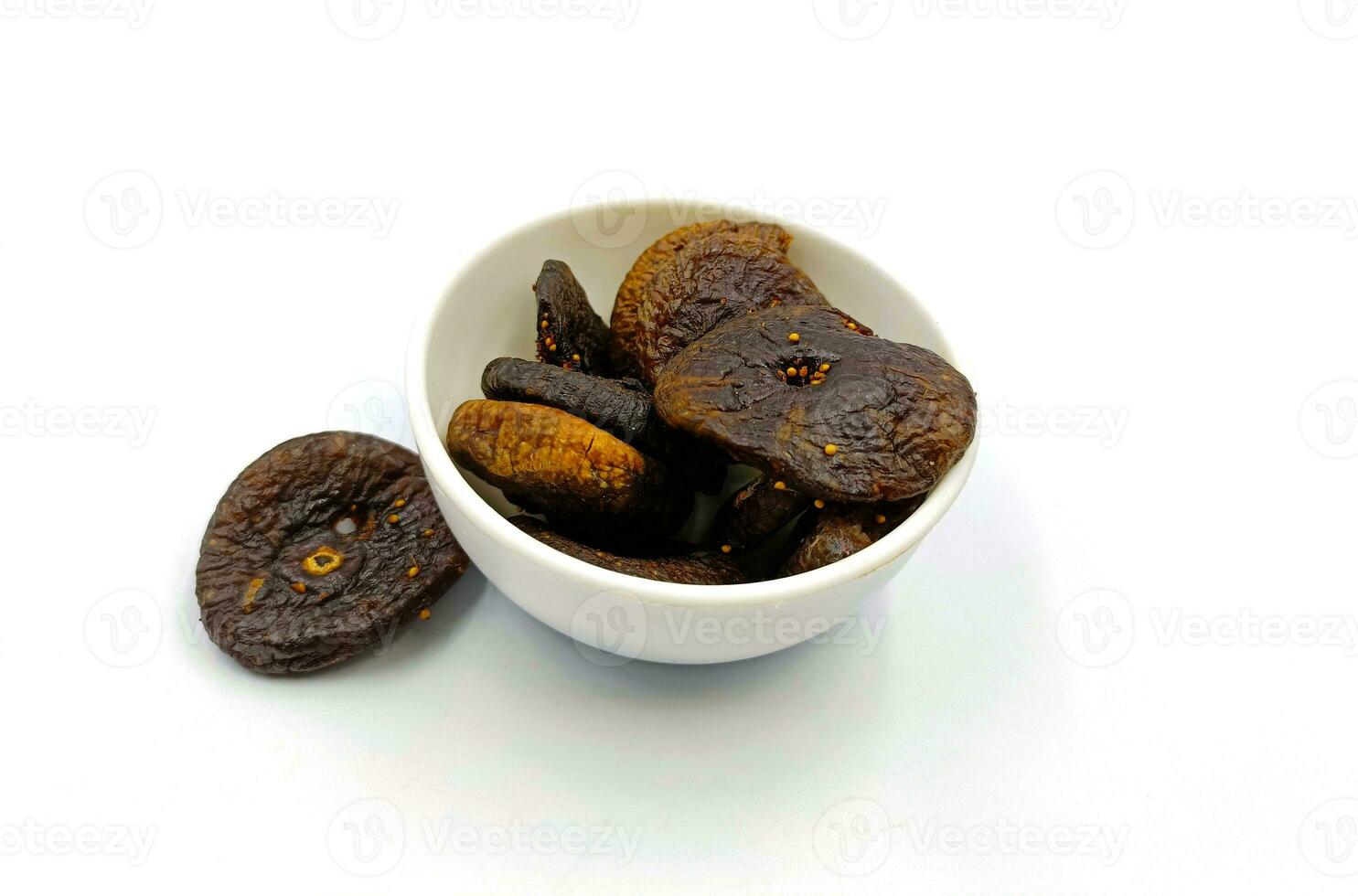delicious dried figs isolated background photo