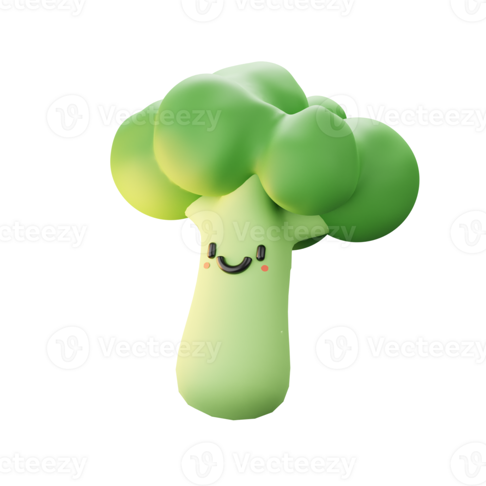 3d broccoli icona png