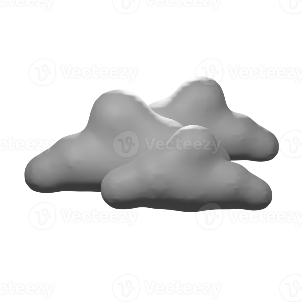 3D Cloudy Icon png