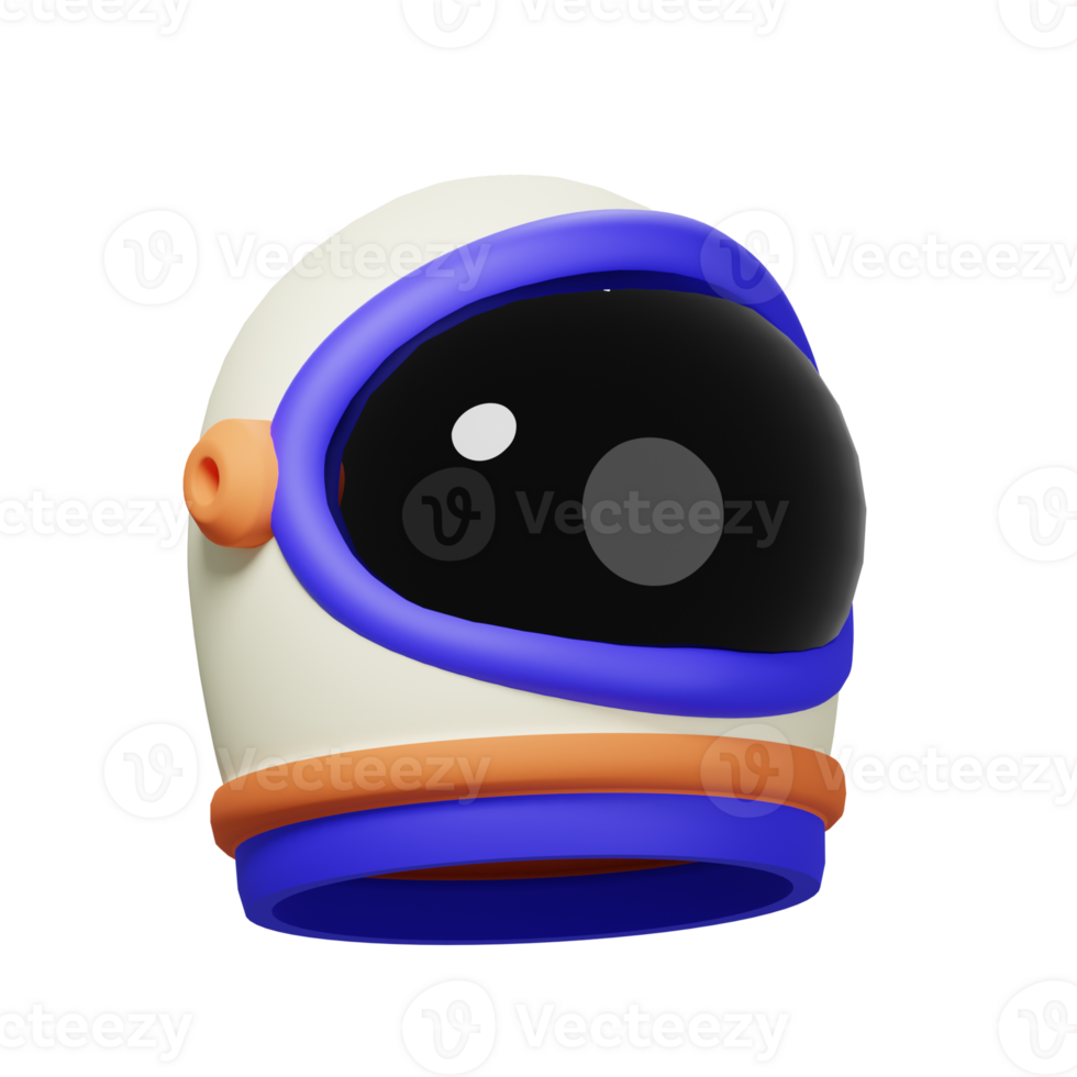 3D Astronaut Helmet Icon png