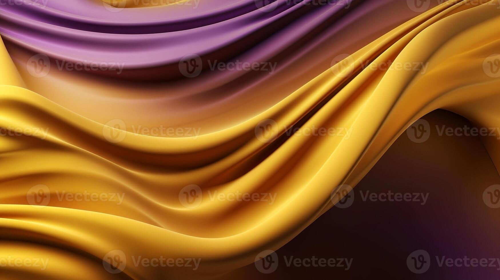 Speculative Establishment with Wave Shinning Gold and Purple Point Silk Surface. photo