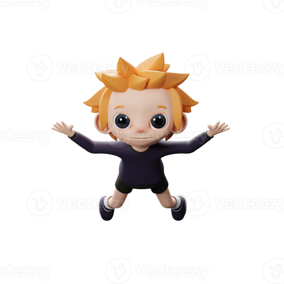 3D floating male Icon png