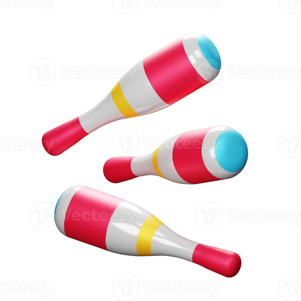 3D Juggling Pin Icon png