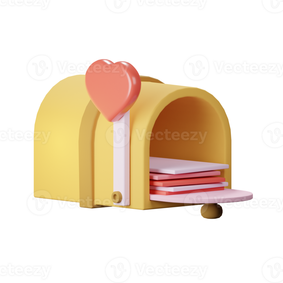 3D Love Box Icon png