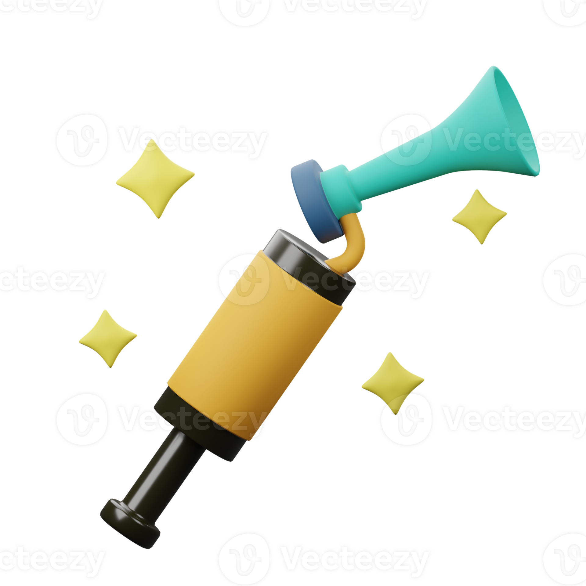 3D party horn Icon 23493078 PNG