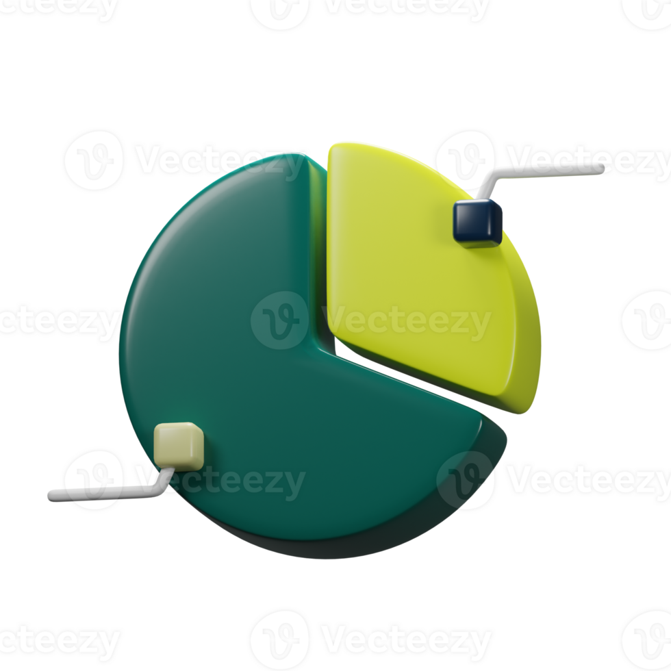 3d tarta grafico icono png