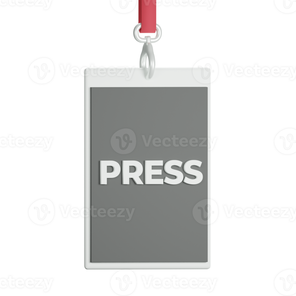 3D Press card Icon png