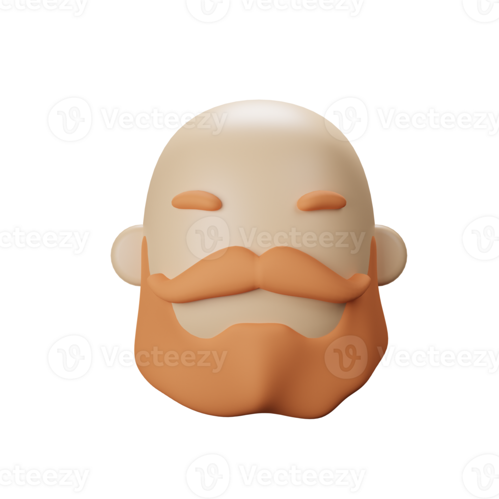 3D Beard Icon png