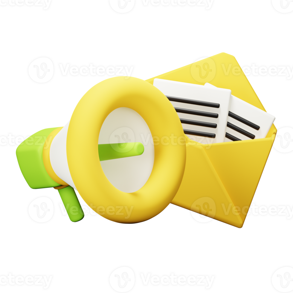 3D Email Marketing Icon png
