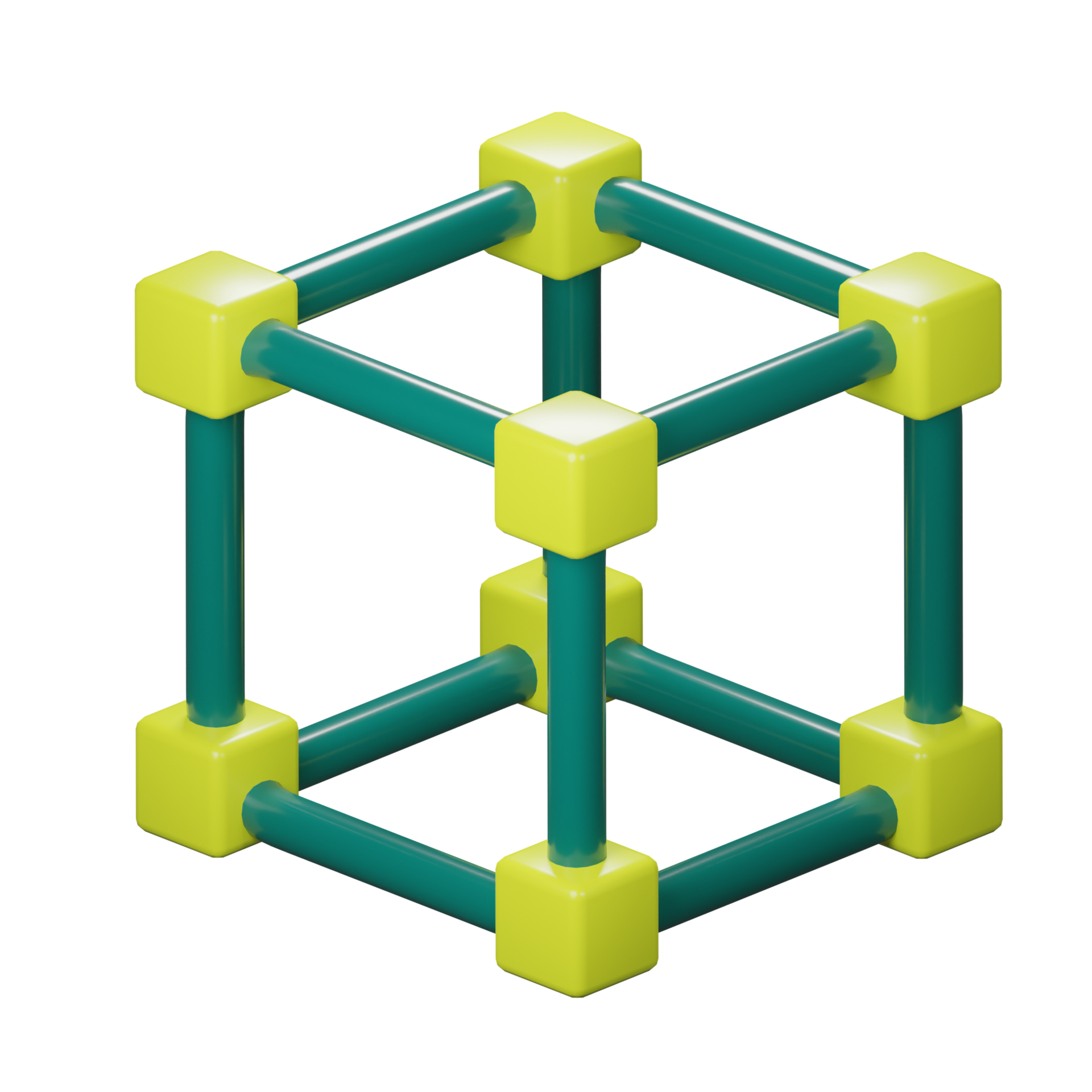 3D Geometry Cube Icon 23493319 PNG
