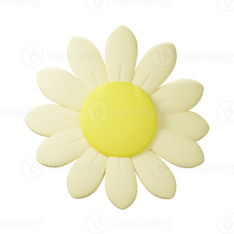 3d flor ícone png