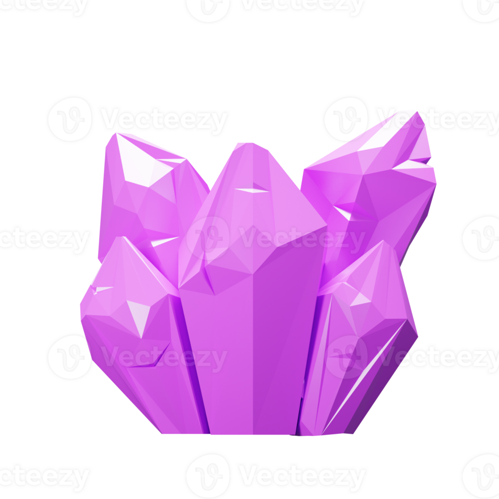 3D gem crystal Icon png