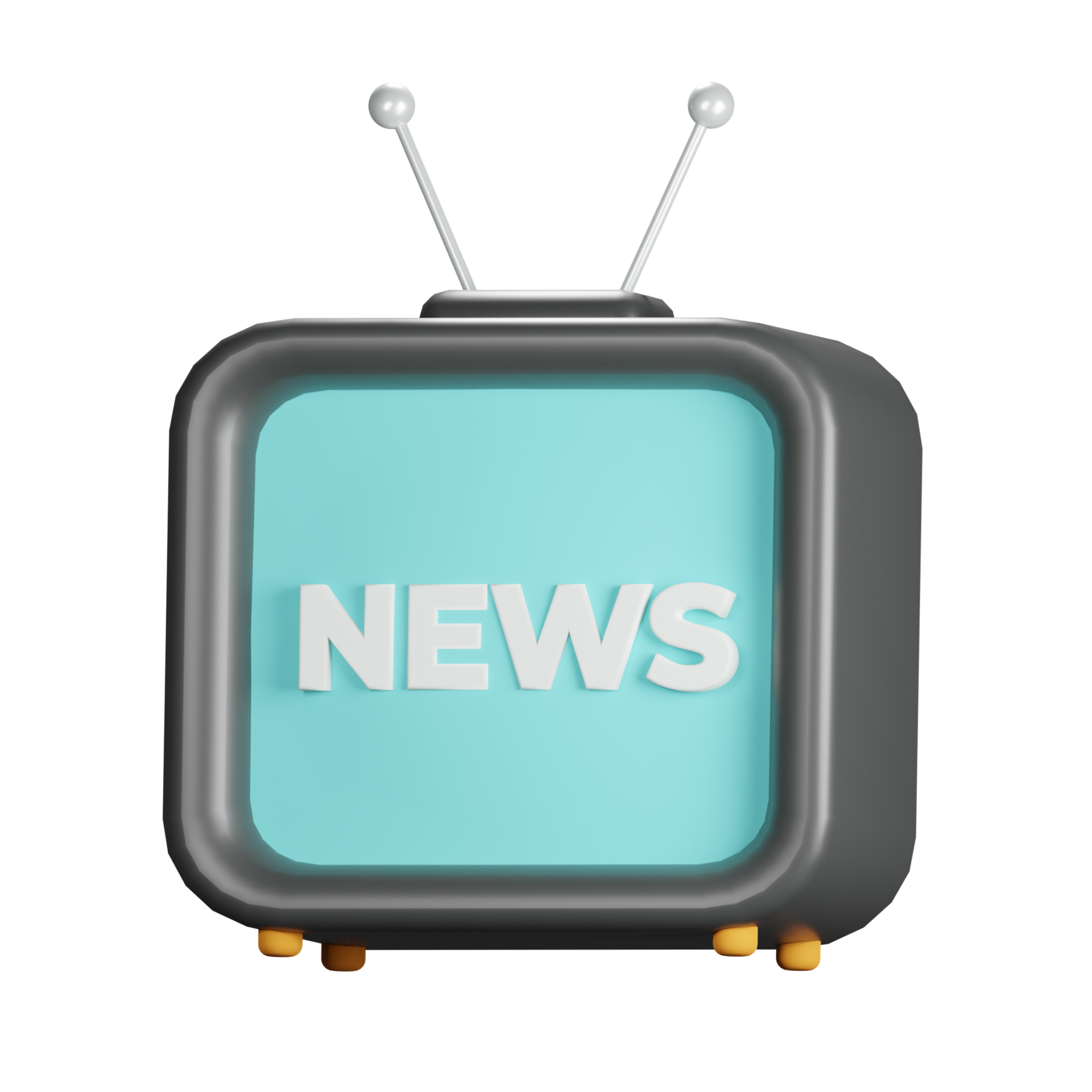 3D News Icon 23493348 PNG