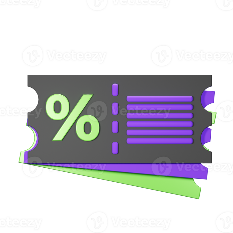 3D Voucher Icon png