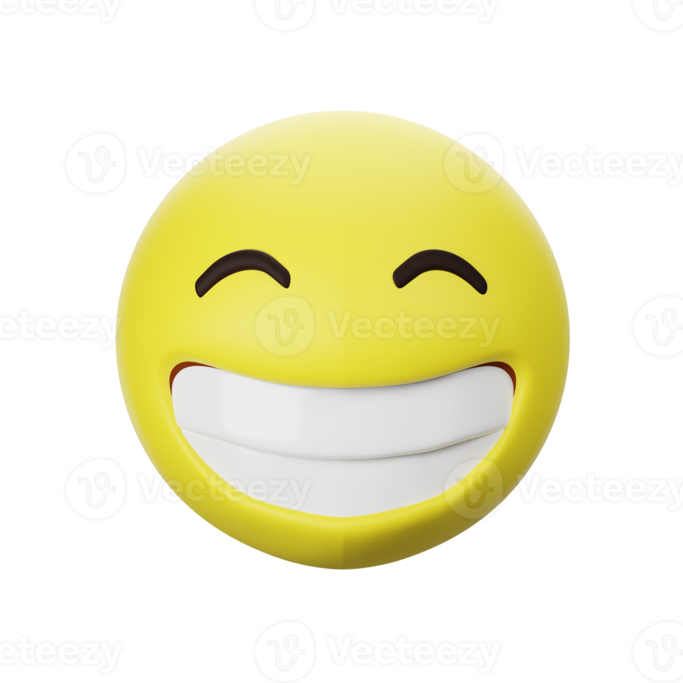 3D big smile Icon png