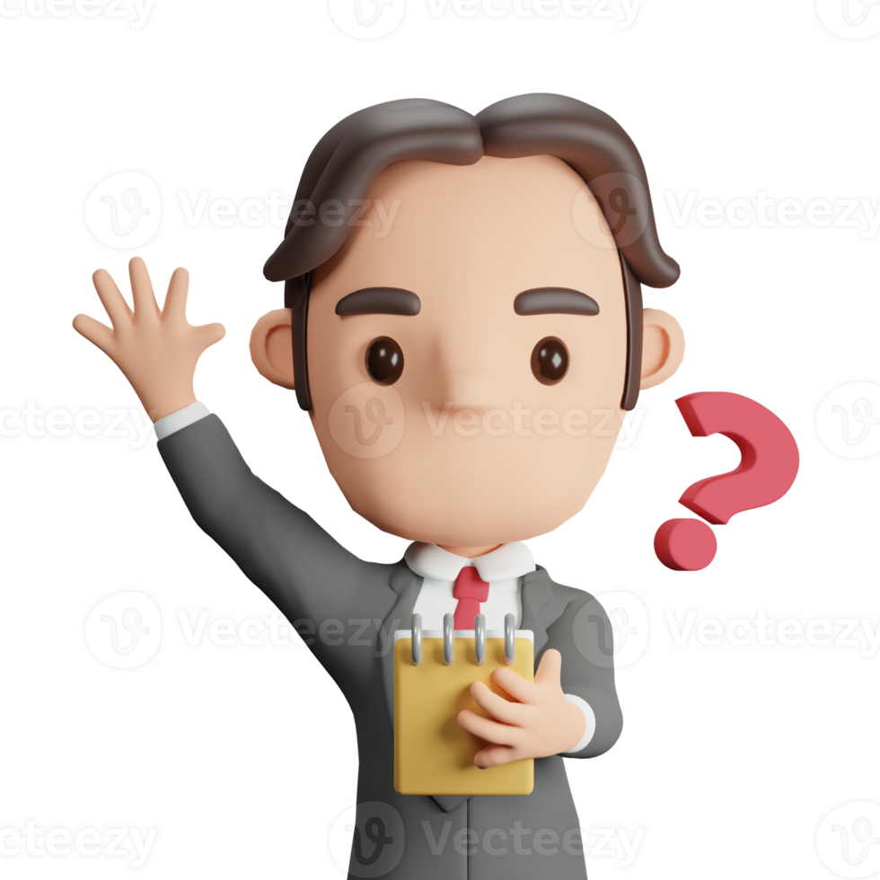 3D Journalist Icon png