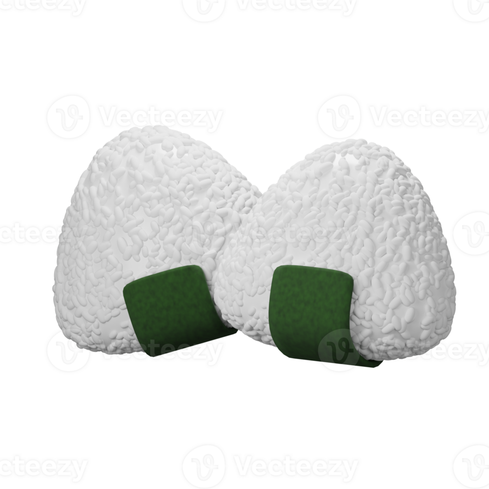 3D Onigiri Icon png