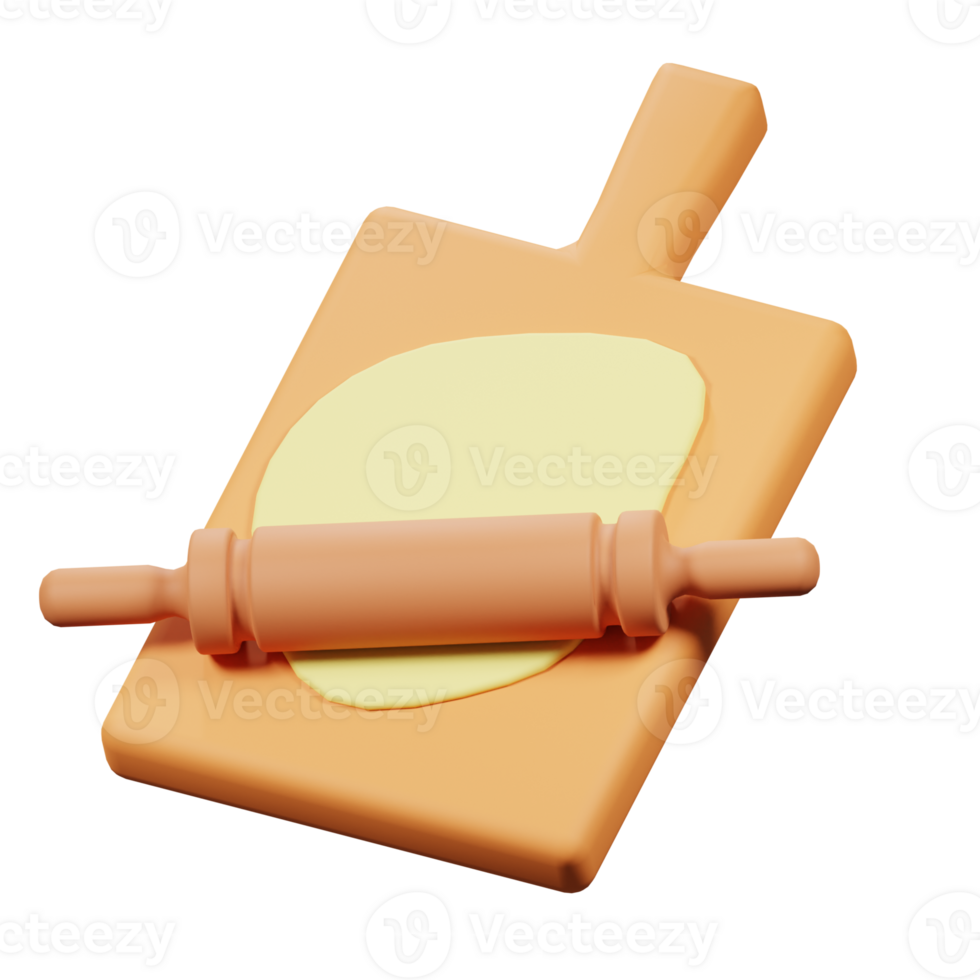 3D Rolling Pin Icon png