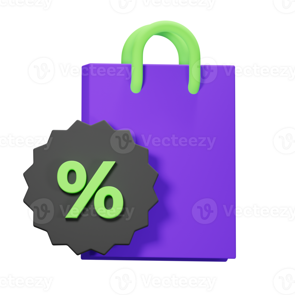 3D Shopping bag Icon png