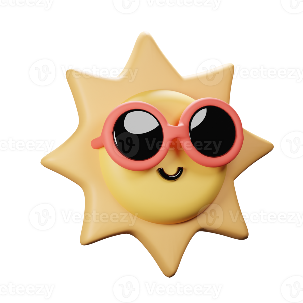 3D Sun Icon png