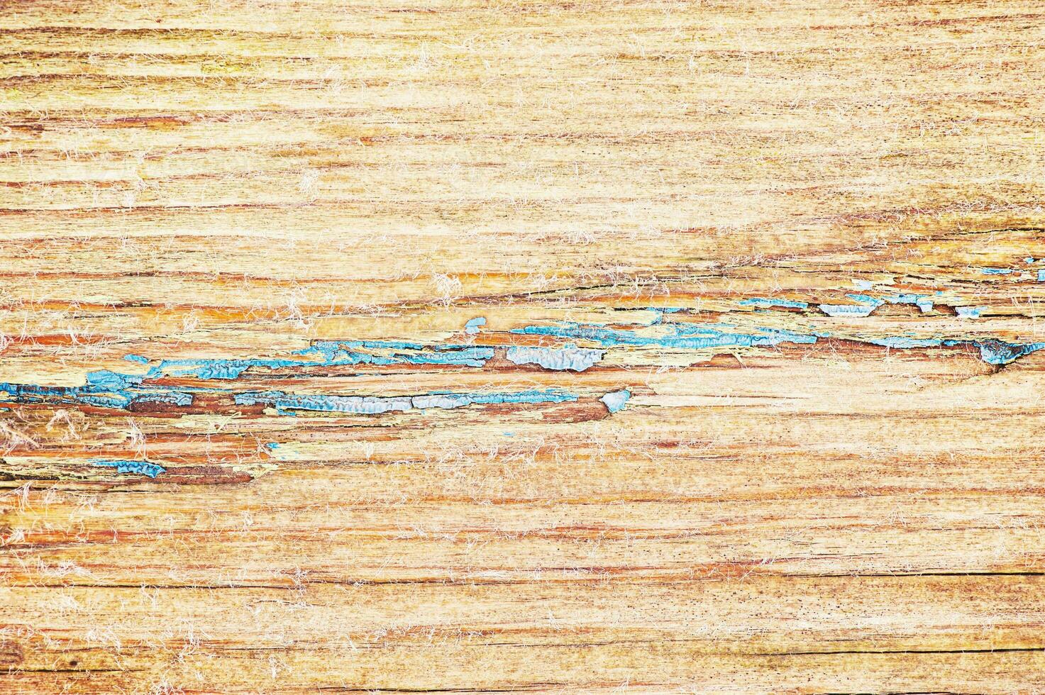 antiguo de madera antecedentes. el textura de antiguo madera es decorado con azul peladura pintar. foto