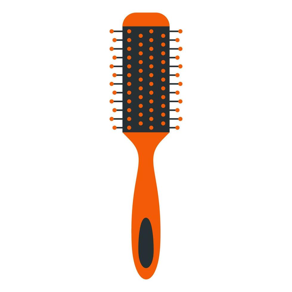 Hairbrush isolated on white background or comb vector icon.