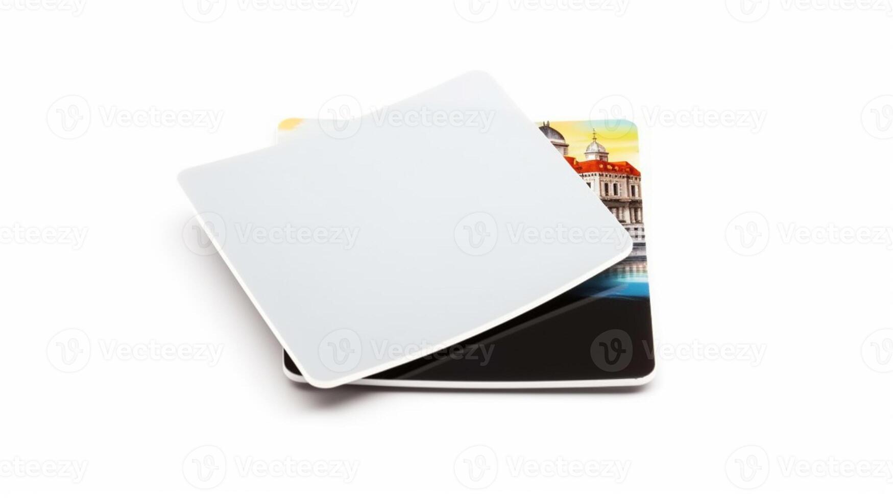Podcast Cover Mockup, Blank CD or DVD disk mockup isolated on white background, photo