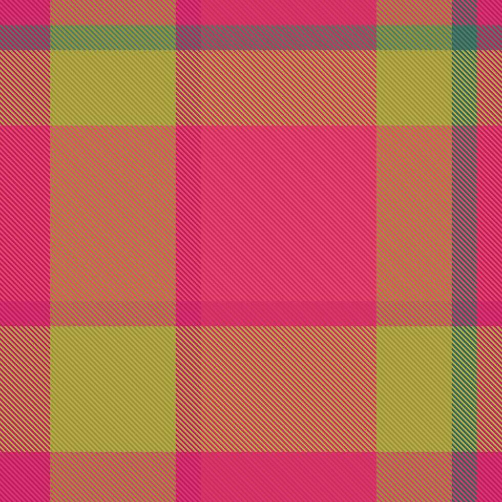 Textile seamless texture. Check fabric pattern. Plaid vector background tartan.