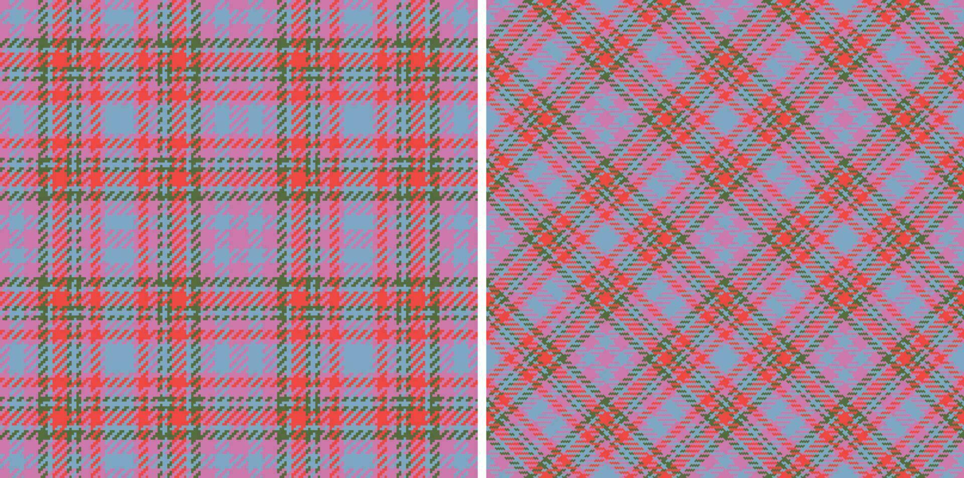 Fabric pattern tartan. Vector textile seamless. Check background texture plaid.