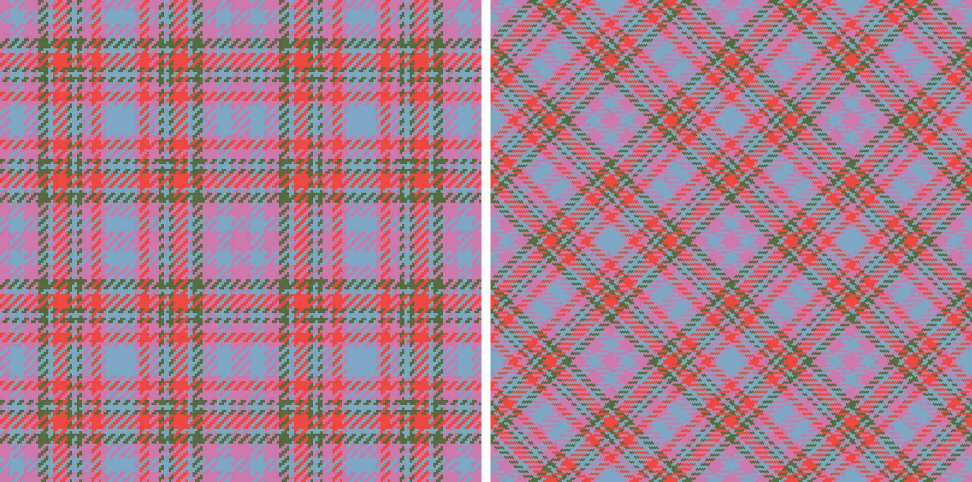 Fabric pattern tartan. Vector textile seamless. Check background texture plaid.