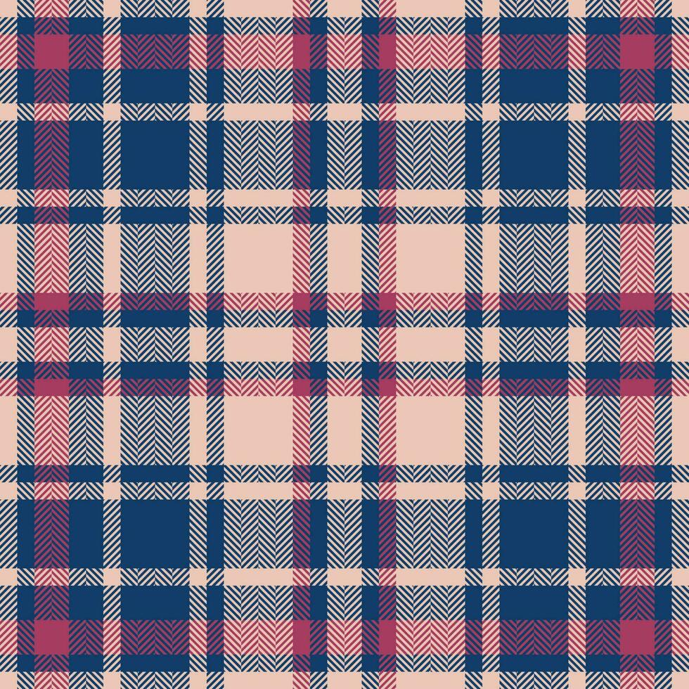 Plaid check pattern. Seamless fabric texture. Tartan textile print. vector