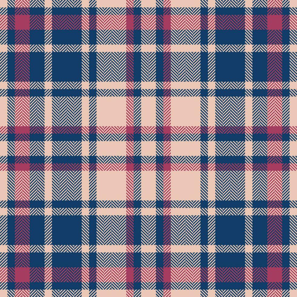 Plaid check pattern. Seamless fabric texture. Tartan textile print. vector