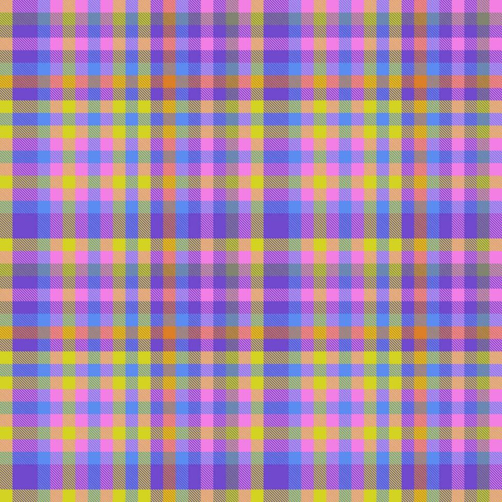 Background fabric check. Texture textile tartan. Seamless pattern vector plaid.