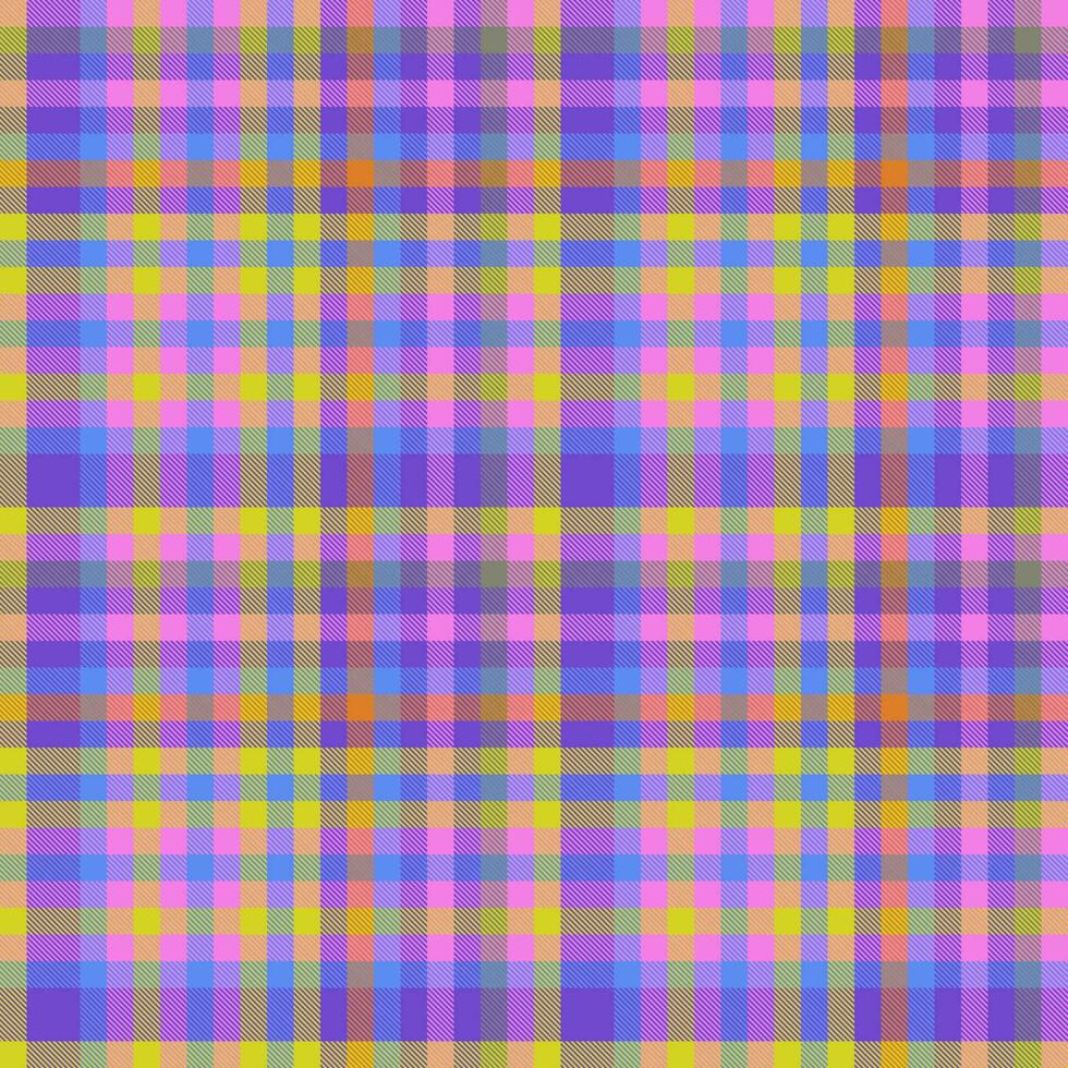 Background fabric check. Texture textile tartan. Seamless pattern vector plaid.