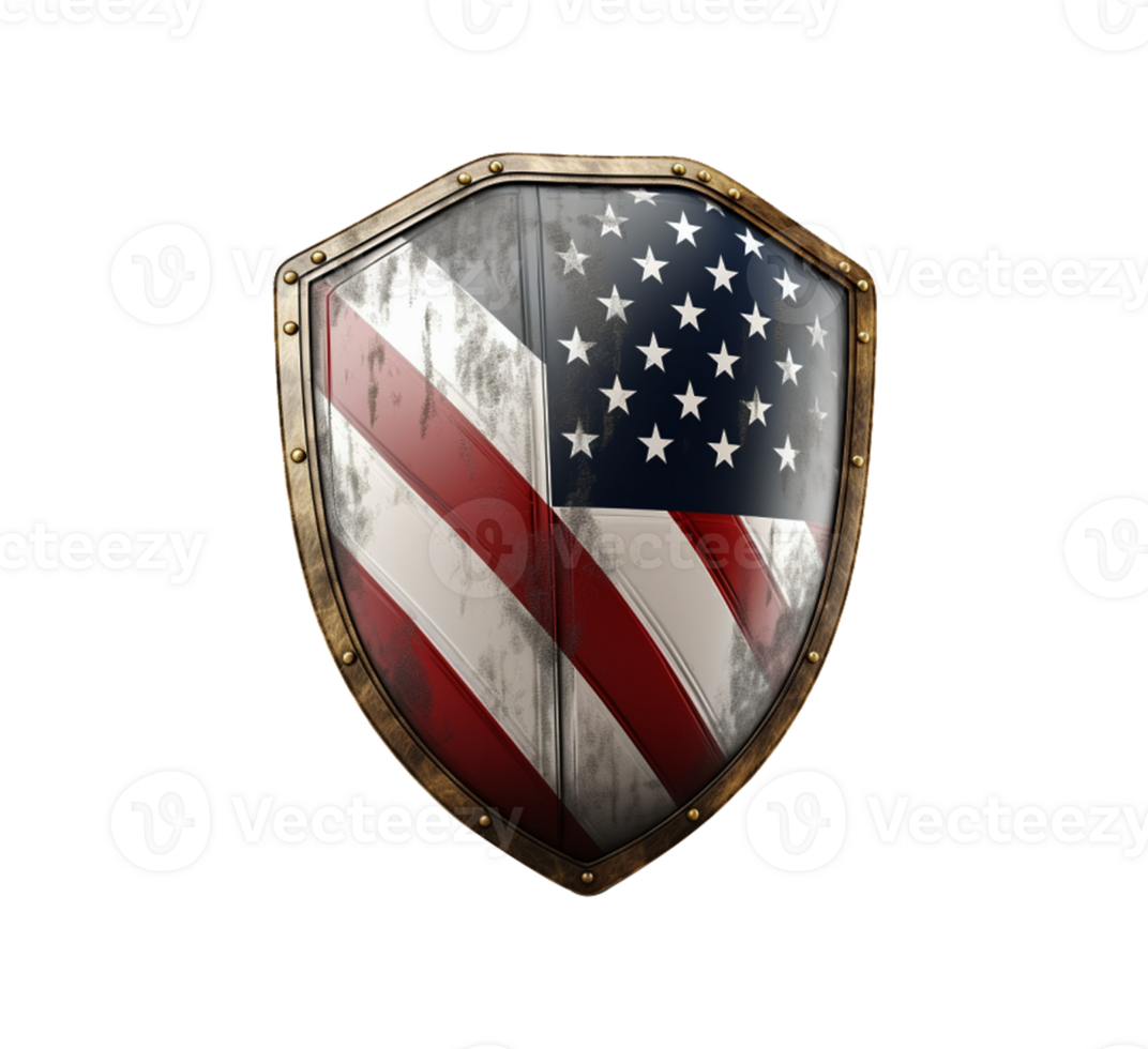 American flag shield transparent png