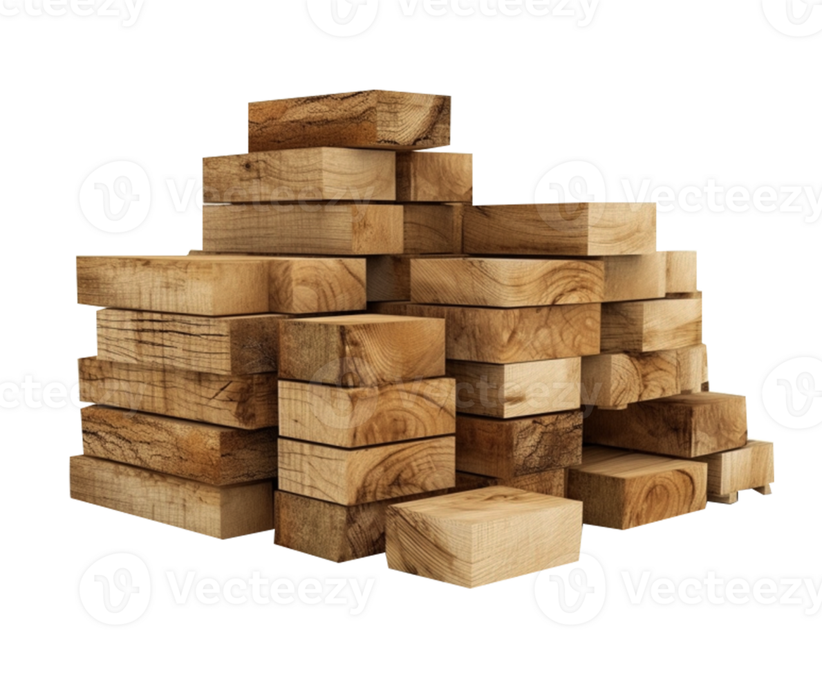 Stack of wood in png image