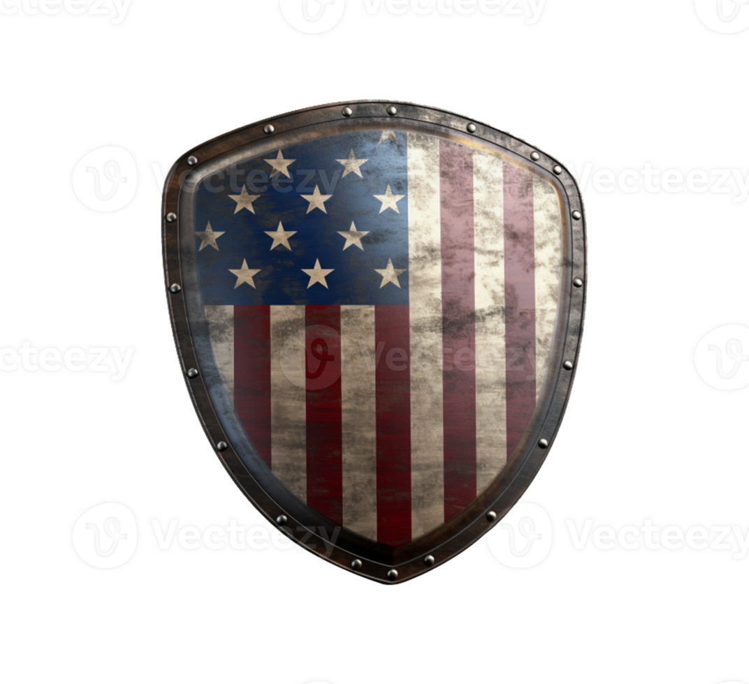 American flag shield transparent png