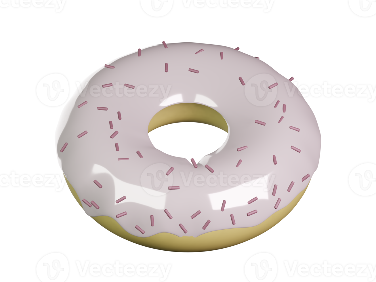 donut 3d cute png