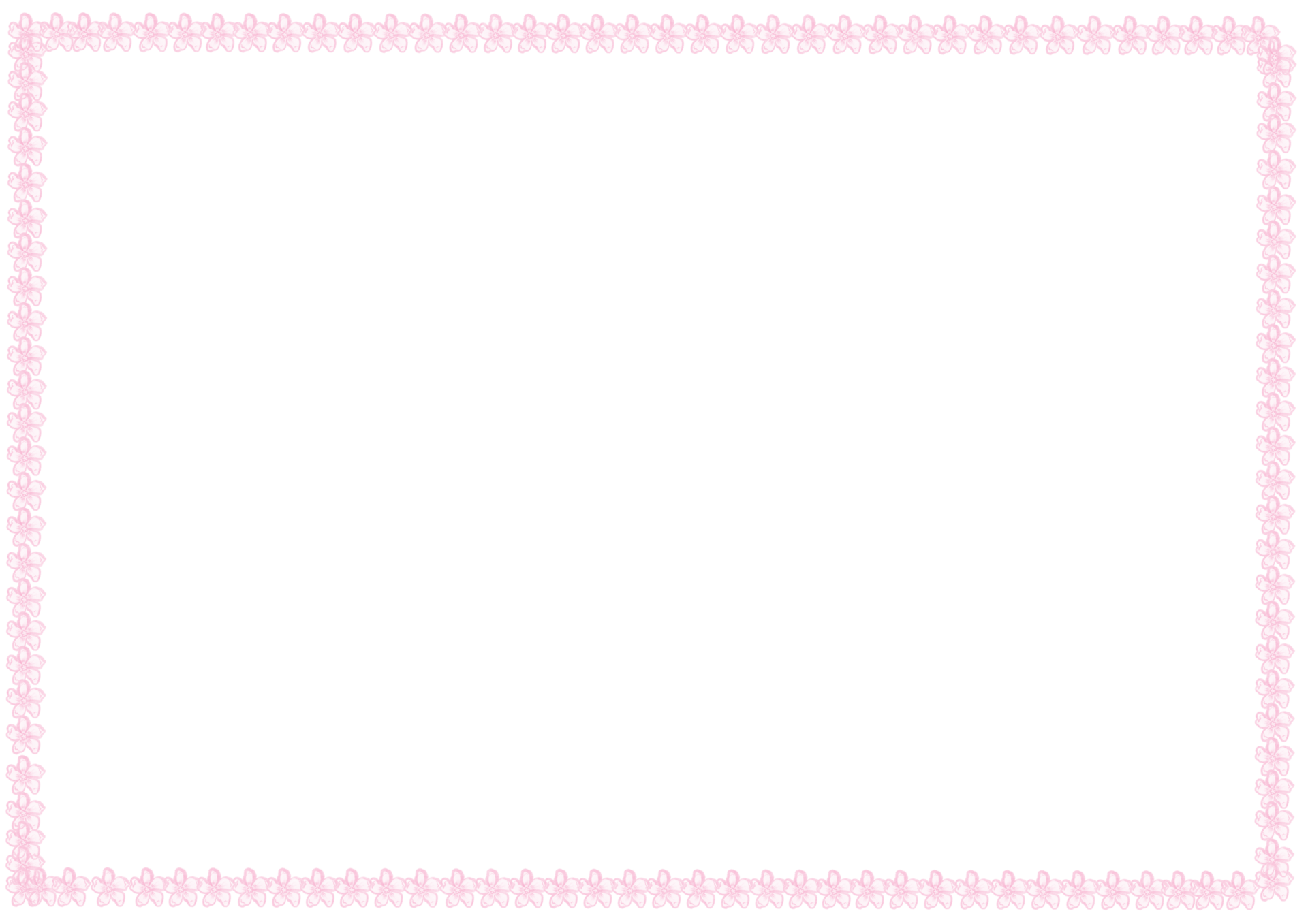 Frame Of Pink Line Watercolor Hand Painted Illustrations With Blank Space Background For Banner