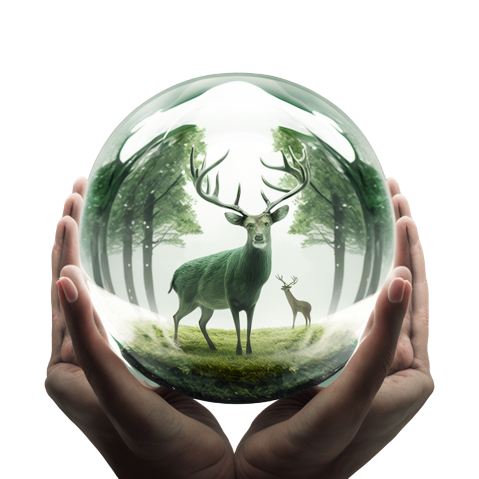 planet earth green clean ecology nature transparent air green trees animals. png
